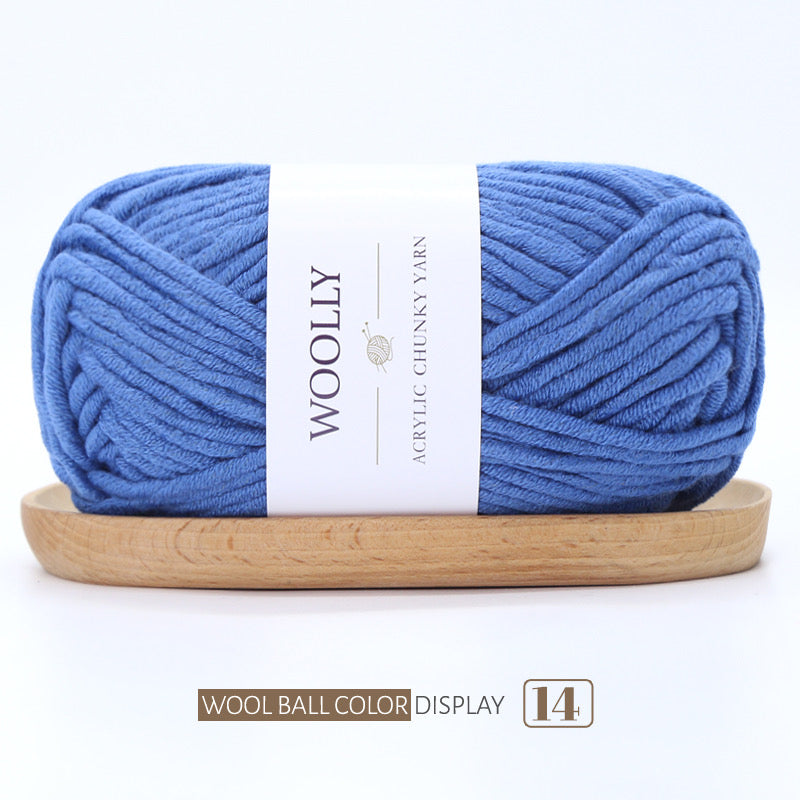 Woolly Acrylic Blended Chunky Yarn