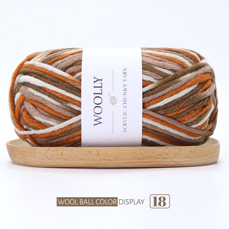 Woolly Acrylic Blended Chunky Yarn