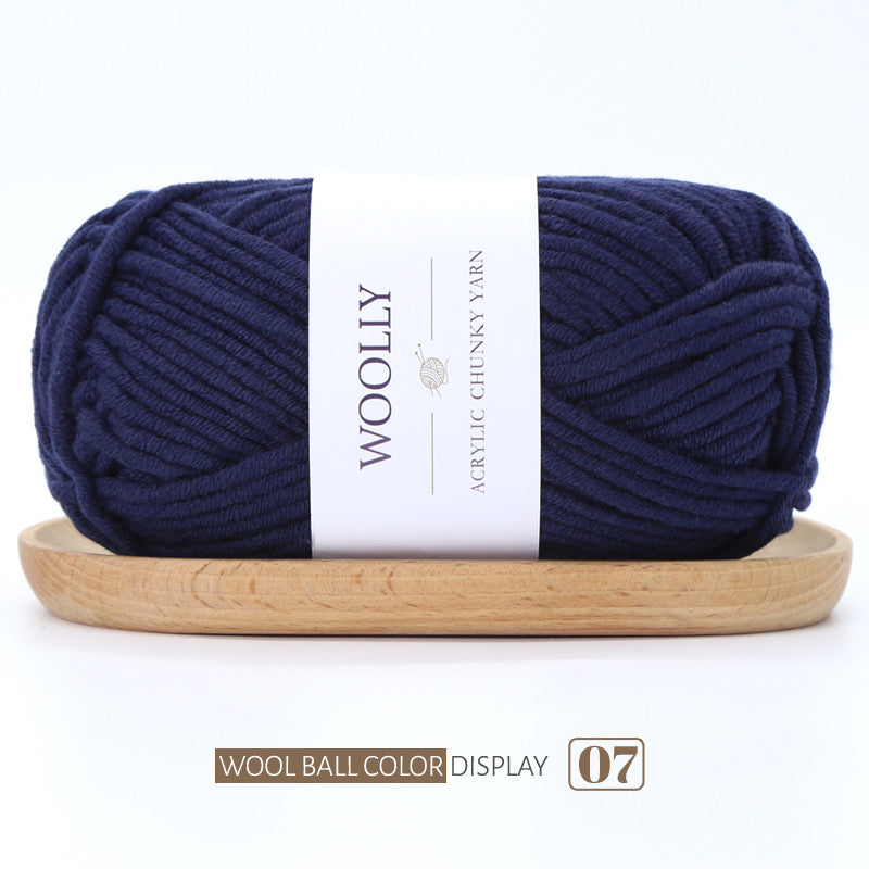 Woolly Acrylic Blended Chunky Yarn
