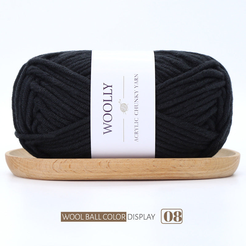Woolly Acrylic Blended Chunky Yarn