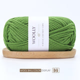 Woolly Acrylic Blended Chunky Yarn