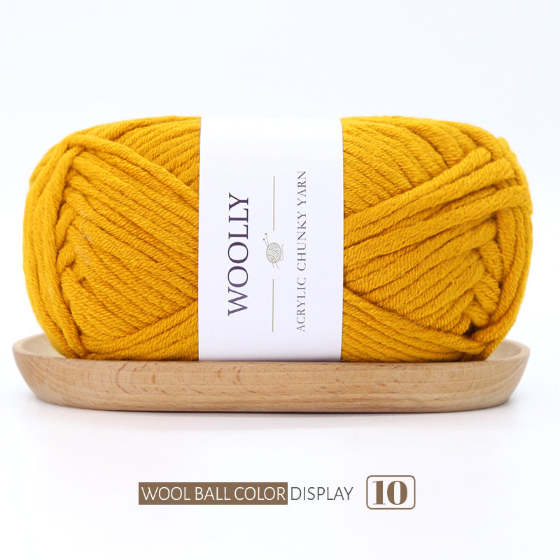 Woolly Acrylic Blended Chunky Yarn