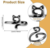 Metal Knitting Tools Handmade Cat Finger Ring Set (1pc)