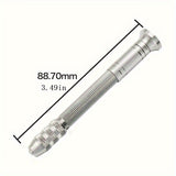 Precision Rotary Hand Drill Set with 10 Golden Oxide Micro Bits