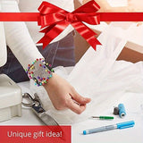 Magnetic Wrist Pin Cushion Compatible for Sewing & Quilting - Non-Slip Needle Holder with Magnetic Pin