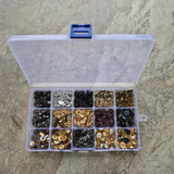 Metal Buttons Assorted Box