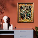 Morris Tree of Life Printed Cross Stitch Kit — 11CT Beginner Starter Set | 3-Strand Thread | Vintage Wall Art