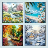 Landscape diamond painting gift idea for adults and beginners