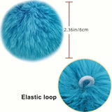 Faux Fur Pom Poms Set - Soft Polyester Plush Balls for DIY Crafts, Clothing Accessories & Decorations