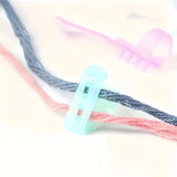 Multicolor Plastic Yarn Guides Essential Finger Weaving Splitters for DIY Knitting, Crochet, and Crafting Projects