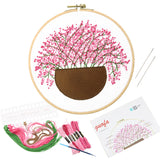 5-Pack Beginner Embroidery Kits with Patterns and Instructions DIY Kit (Random Design)