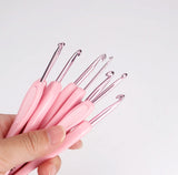 Comfortable Smooth Plastic Grip Crochet Hook Set