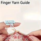 Multicolor Plastic Yarn Guides Essential Finger Weaving Splitters for DIY Knitting, Crochet, and Crafting Projects