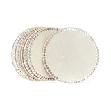 Wooden Bottom Crochet Basket Base, Circular Woven Basket Bottom with Pre Drilled Holes - 20cm/8inch