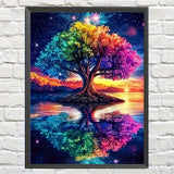 Tree of Life 5D Diamond Painting Kit — Full Drill Rhinestone Art | 30×40cm | Home & Office Decor