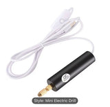 Handheld Portable Mini Drill with 3 Attachments for DIY Jewelry Making, Drilling, Woodworking, and Craft Carving