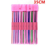 Single Pointed Aluminium Knitting Needle Set (10 Pair)