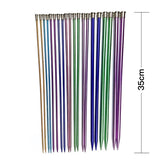 Single Pointed Aluminium Knitting Needle Set (10 Pair)