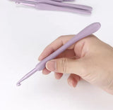 Purple Plastic Handle Aluminium Crochet Hook Set - Limited Edition