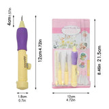 Punch Needle Embroidery Beginner Kit Threader Fabric Embroidery Hoop Yarn Rug Punch Needle Pock Pen