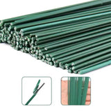 40CM Green Floral Stem, Iron Thick Stems for Flower Arrangements and Craft Projects (Pack of 15)