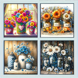 Floral diamond painting gift idea for craft and flower lovers