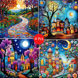 Landscape diamond painting gift idea for adults and beginners