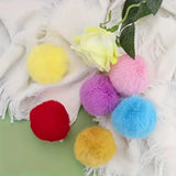 Faux Fur Pom Poms Set - Soft Polyester Plush Balls for DIY Crafts, Clothing Accessories & Decorations