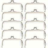 Silvery Alloy Wallet Frames 10.49cm - DIY Craft Square Bag Lock for Handmade Purse & Handbag Making, Rust-Resistant