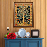 Morris Tree of Life Printed Cross Stitch Kit — 11CT Beginner Starter Set | 3-Strand Thread | Vintage Wall Art