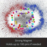 Magnetic Wrist Pin Cushion Compatible for Sewing & Quilting - Non-Slip Needle Holder with Magnetic Pin