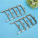 Silvery Alloy Wallet Frames 10.49cm - DIY Craft Square Bag Lock for Handmade Purse & Handbag Making, Rust-Resistant