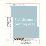 Tree of Life 5D Diamond Painting Kit — Full Drill Rhinestone Art | 30×40cm | Home & Office Decor