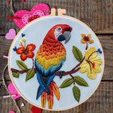 5-Pack Beginner Embroidery Kits with Patterns and Instructions DIY Kit (Random Design)