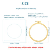 Beginner Embroidery Kit - Floral Branch Design | Thread, Needles, Frame & Pattern Included