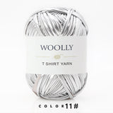 WOOLLY Metallic Faux Leather Tshirt Yarn - Baskets/BagMaking/Bassinet/Mats