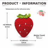 Strawberry Crochet DIY Kit | Beginner Amigurumi Kit