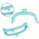 Color Purse Frame Plastic Curved Buckle Purse Handle Clasps Frame Lock Snap 8.5cm/3.35inch (Pack of 10)