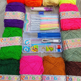 Rainbow 3ply Beginner Yarn Kit with Accessories