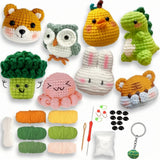 Crochet Animal Kit (8pc) – Beginner Friendly DIY Set