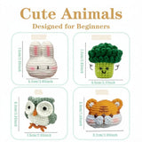 Crochet Animal Kit (8pc) – Beginner Friendly DIY Set
