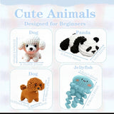 8-design amigurumi crochet kit yarn and tools included