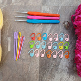 Basic Crochet Beginner Kit with Imported Yarn
