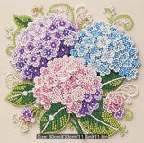 Hydrangea Bouquet DIY Pearl Art Painting Kit 30x30cm