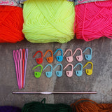 Rainbow 3ply Basic Beginner Yarn Kit with Accessories