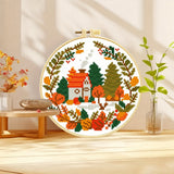 Autumn House Cross-Stitch Kit 24x24cm