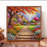 Stone House Garden Path 11CT Cross-Stitch Kit 30x30cm