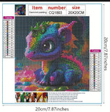 DIY Full Drill 5D Diamond Painting Baby Dragon Carton Animal Mosaic Art Kit