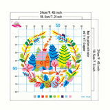 Autumn House Cross-Stitch Kit 24x24cm