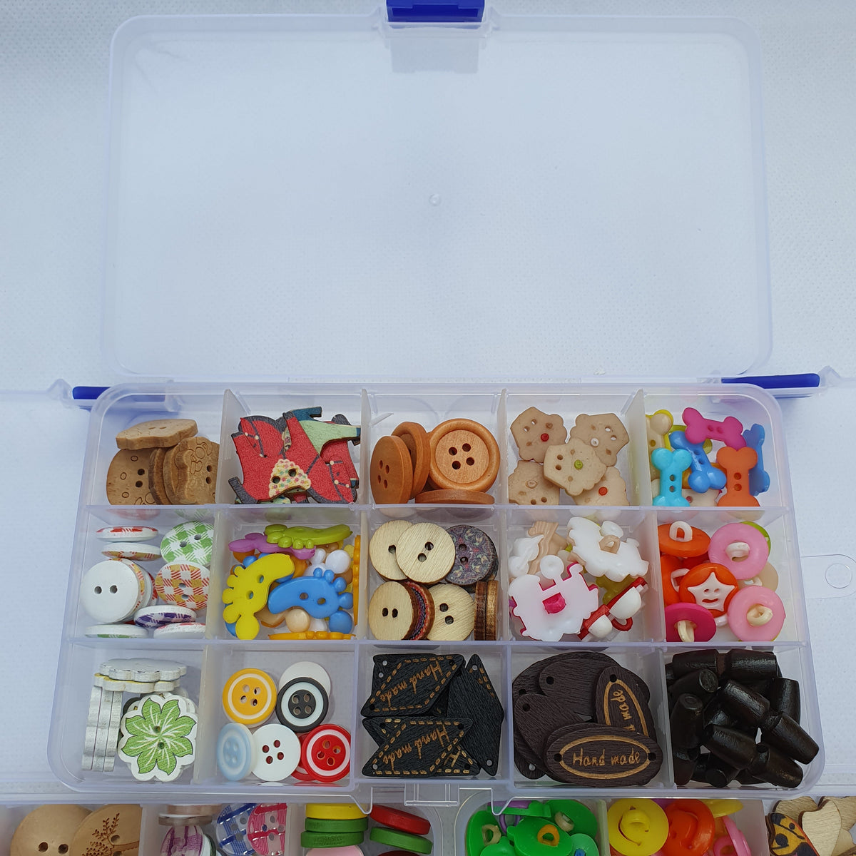 Assorted Wooden Plastic Buttons Box – Al Saeed Wool House
